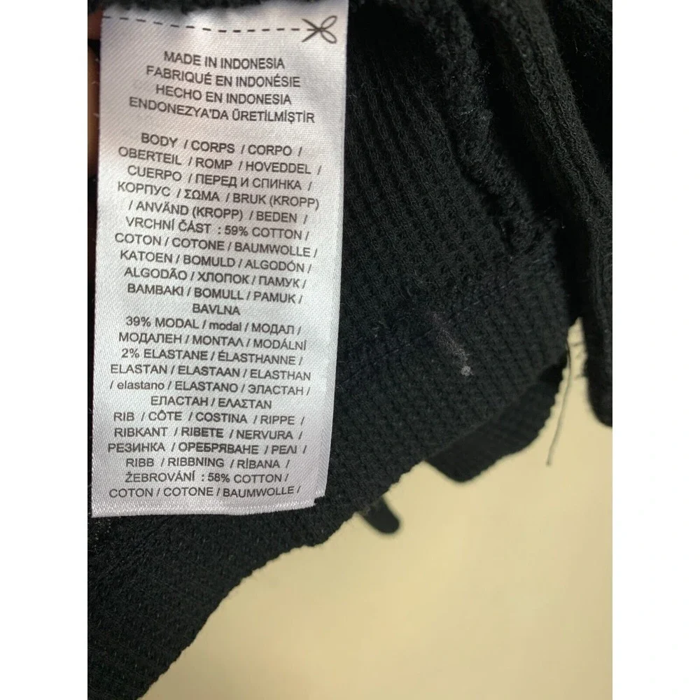 Ralph Lauren Women's Sport Cardigan Black Open Front Long sleaves size ‎ XL